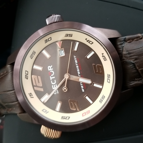 Sector men watch. New in its original box. Brown leather adjustable band. - Picture 4 of 4